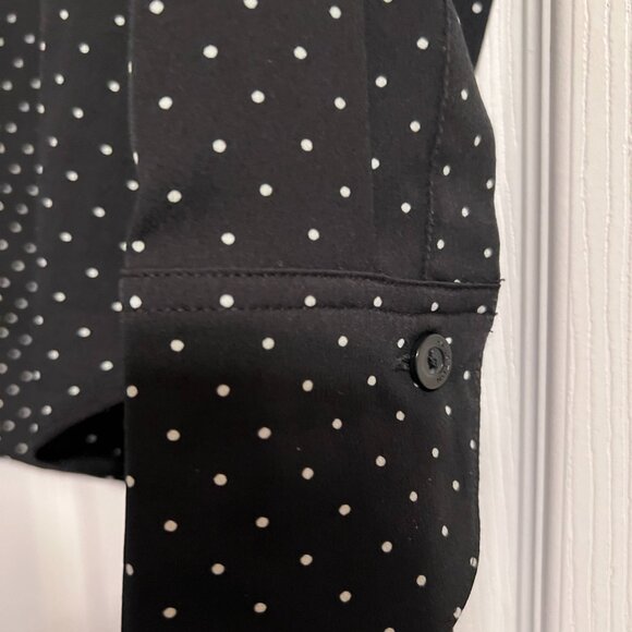 Halston Polka Dot Womens Blouse Size 6 - Picture 4 of 6